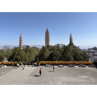Picture China Dali Three pagodas 2026-01 21 - Hot Season Three pagodas